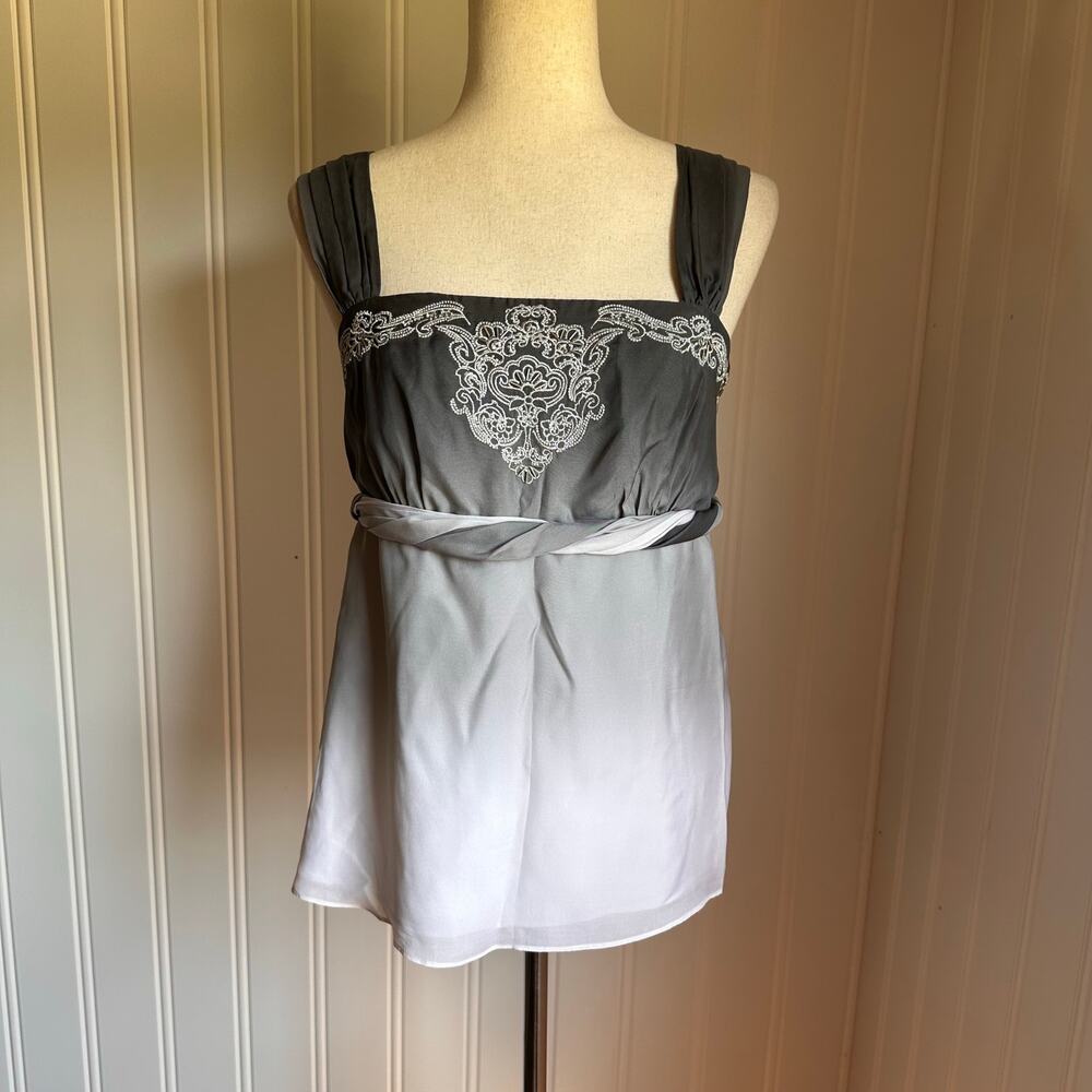 Vintage Y2K Silk Ombre Babydoll Fairy Top S